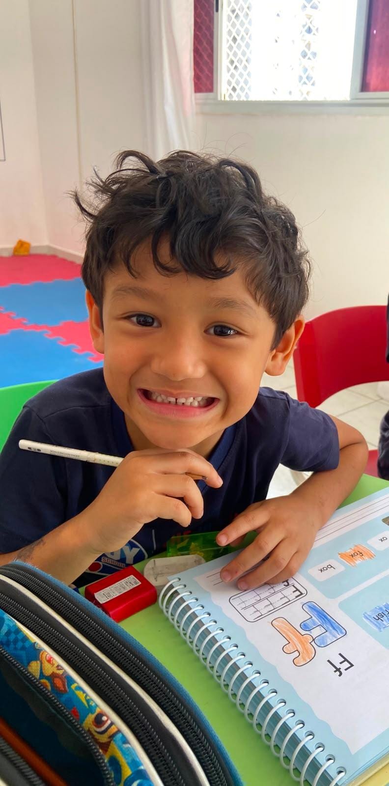 Estudante em vivência de imersão no idioma inglês